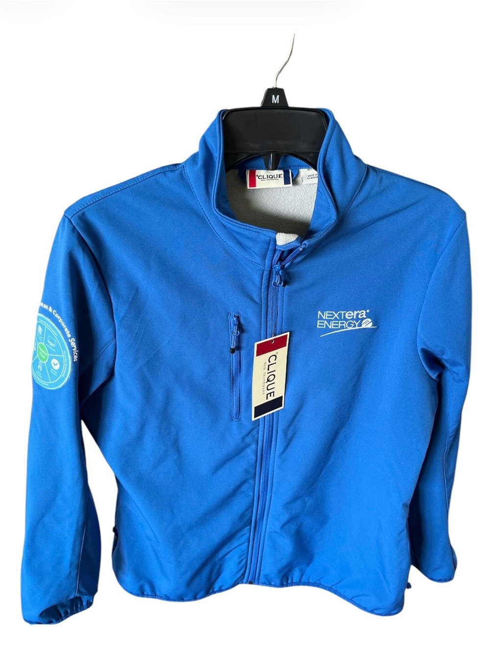 NWT Clique Men’s Royal Blue Softshell Jacket - NextEra Energy - Size S/M